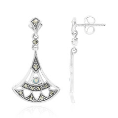 Orecchini in argento con Opale Bianco