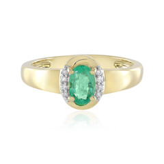 Anello in oro con Smeraldo Colombiano