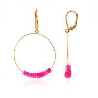 Orecchini in argento con Opale Rosa dell'Etiopia (Maigold Kreativ)