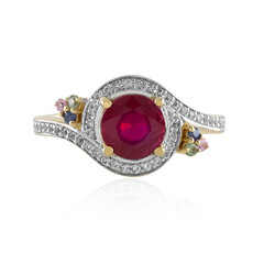 Anello in argento con Rubino del Madagascar