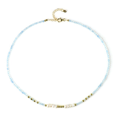 Collana in argento con Acquamarina