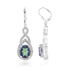 Orecchini in argento con Quarzo Mistico Blu