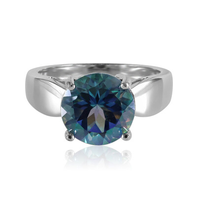 Anello in argento con Topazio Nettuno