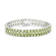 Bracciale in argento con Peridoto della Birmania