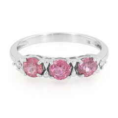 Anello in oro con Zaffiro Padparadscha (non riscaldato) (AMAYANI)
