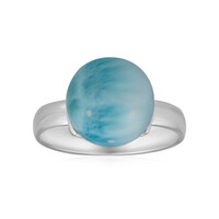 Anello in argento con Larimar