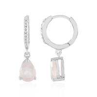 Orecchini in argento con Quarzo Rosa