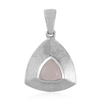 Ciondolo in argento con Quarzo Rosa