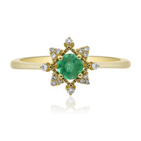 Anello in oro con Smeraldo Zambia (CIRARI)