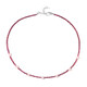 Collana in argento con Quarzo Rosa