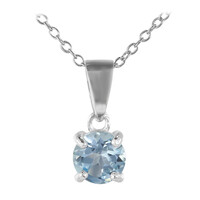 Collana in argento con Topazio Blu Cielo