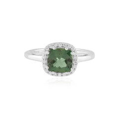 Anello in argento con Apatite Cromo
