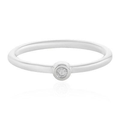 Anello in argento con Diamante I2 (H)