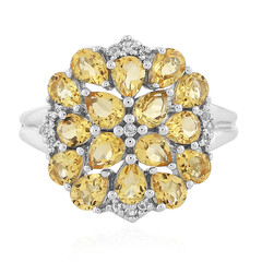 Anello in argento con Citrino