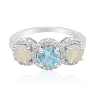 Anello in argento con Topazio Blu Cielo