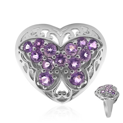 Anello in argento con Ametista