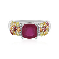 Anello in argento con Rubino del Madagascar