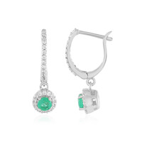 Orecchini in argento con Smeraldo Russo