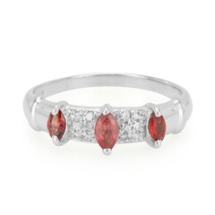 Anello in argento con Rubino Malawi