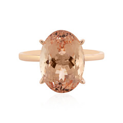 Anello in oro con Morganite Pesca