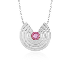 Collana in argento con Zaffiro Rosa del Madagascar (de Melo)