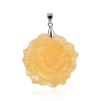 Ciondolo in argento con Calcite Arancione