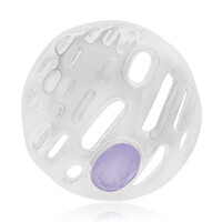 Ciondolo in argento con Giada Lavanda