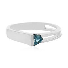 Anello in argento con Topazio Blu Londra