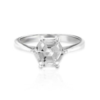 Anello in argento con Topazio Bianco