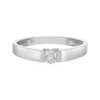 Anello in platino con Diamante SI1 (H)