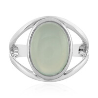 Anello in argento con Calcedonio Acqua