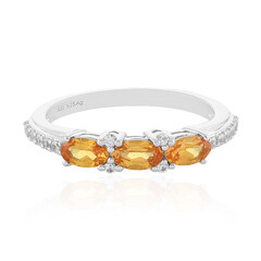 Anello in argento con Granato Mandarino