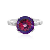 Anello in argento con Topazio Mistico Porpora