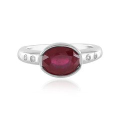 Anello in argento con Rubino del Madagascar