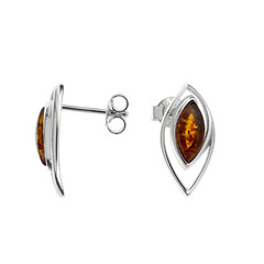 Orecchini in argento con Ambra Baltica