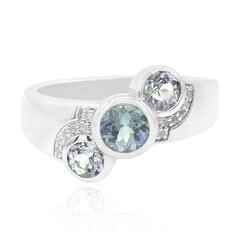 Anello in argento con Tanzanite (non riscaldata)