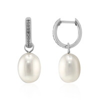 Orecchini in argento con Perla d'Acqua Dolce Bianca