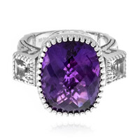 Anello in argento con Ametista Zambiana (Dallas Prince Designs)