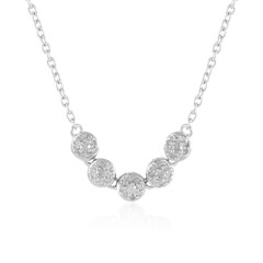 Collana in argento con Diamante I2 (I)