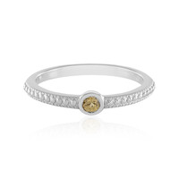Anello in argento con Zircone Giallo