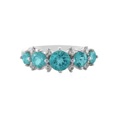 Anello in argento con Apatite Blu