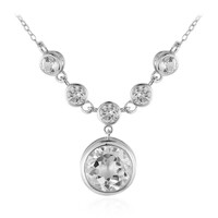 Collana in argento con Topazio Bianco