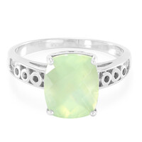 Anello in argento con Prehnite