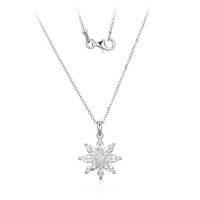 Collana in argento con Topazio Bianco