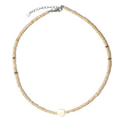 Collana in argento con Perla di Acqua Dolce (TPC)