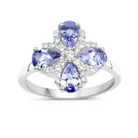 Anello in argento con Tanzanite