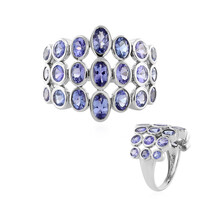 Anello in platino con Tanzanite (KM by Juwelo)