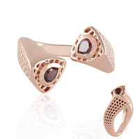 Anello in argento con Zircone Rosa (SAELOCANA)