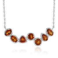 Collana in argento con Citrino Madeira