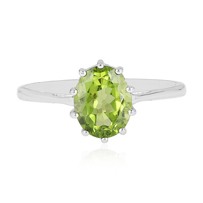 Anello in argento con Peridoto